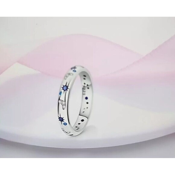 Sterling Silver Ring Women Stackable Eternity Cute For Teen Girls Size 6 Only - Picture 1 of 8
